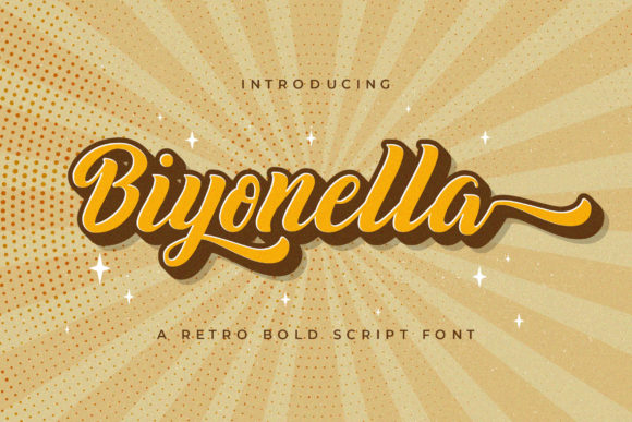 Biyonella: A Vintage Script Font for Bold Branding