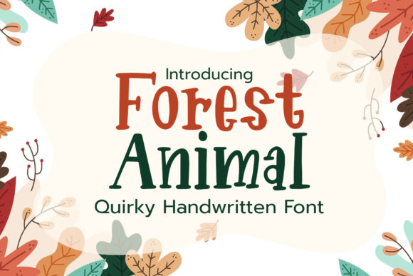 Forest Animal: A Font That Breathes Life into Handmade Creations