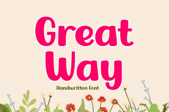 Great Way: A Bold Handwritten Font for Crafters and Designers