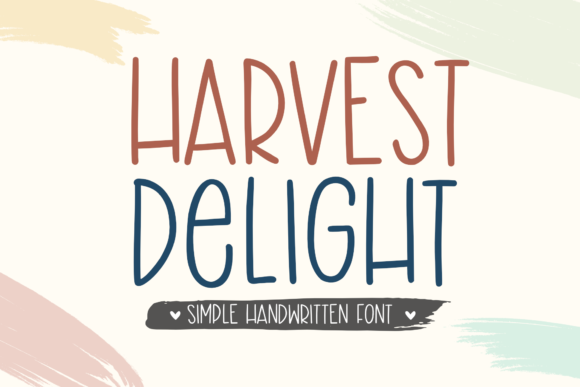 Harvest Delight: A Font for Warmth and Creativity in Campaigns
