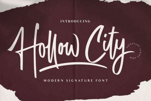 Hollow City: A Script Font for Editorial Elegance
