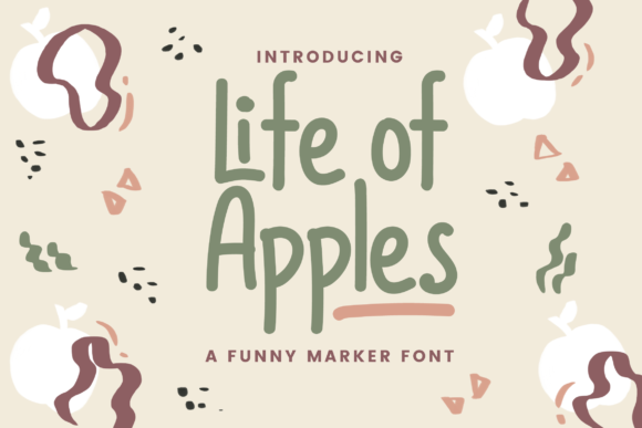 Life of Apples: A Handwritten Font for Editorial Design