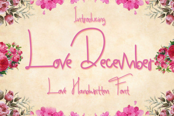 Love December: A Delicate Handwritten Font for Warm Branding