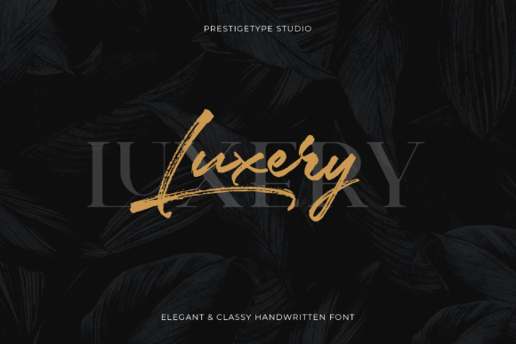 Luxery: A Handwritten Font for Editorial Excellence