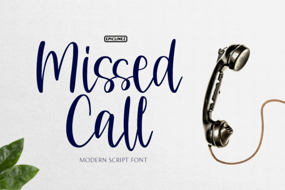 Missed Call: A Handwritten Font for Creative Crafters