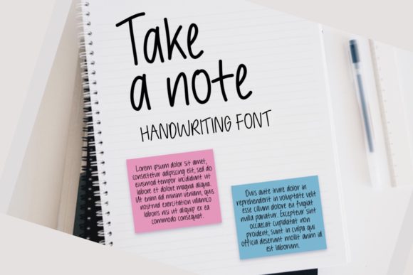 Take a Note: A Versatile Script Font for Editorial Design