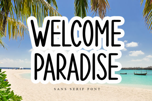 Welcome Paradise: A Handwritten Font for Editorial Elegance