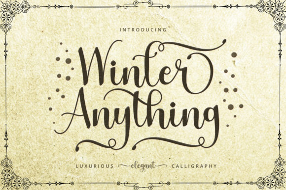 Winter Anything: A Font That Elevates Your Brand